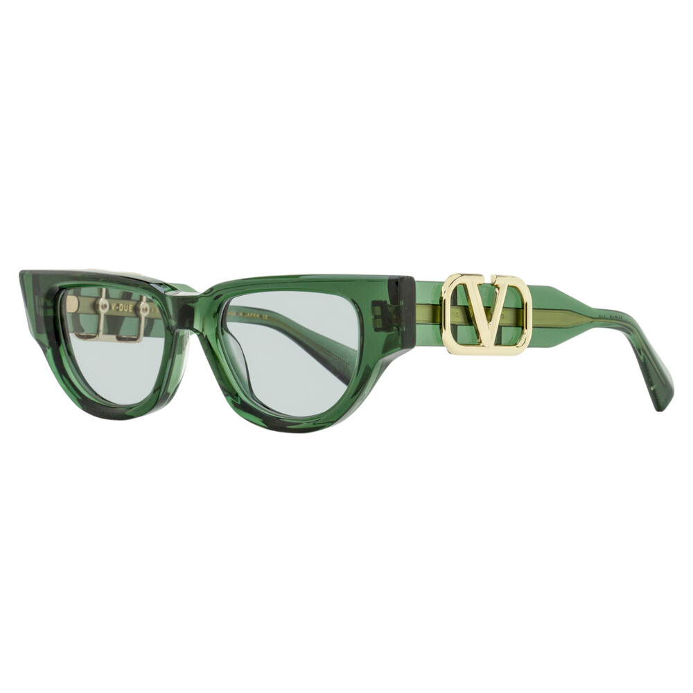 Valentino V-Due Sunglasses VLS-103 E Transparent Green 50mm
